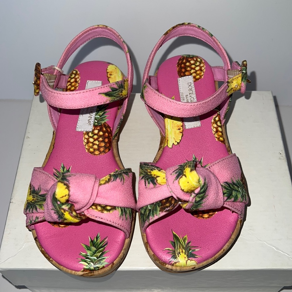 Dolce & Gabbana girls pineapple wedges